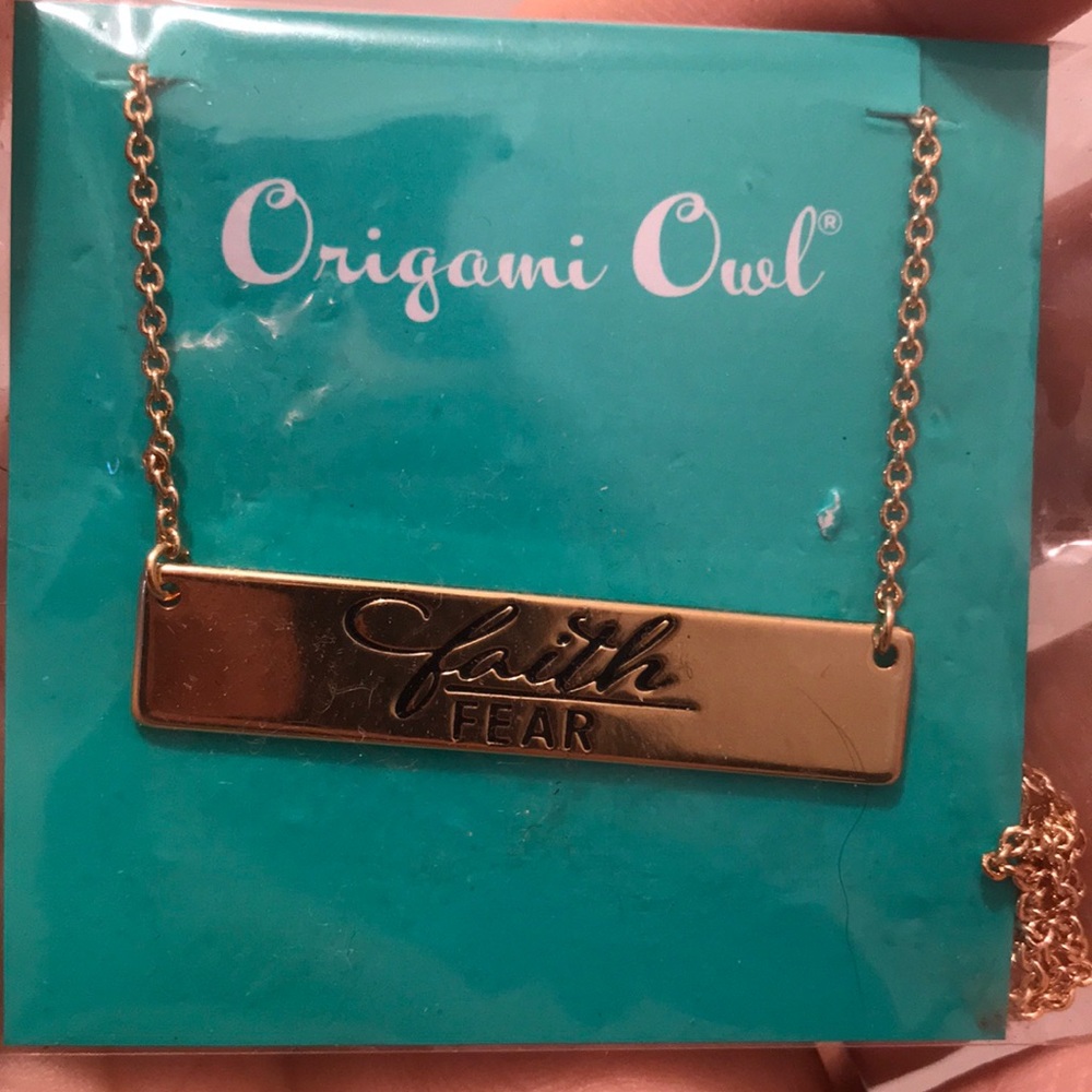 Faith over fear necklace